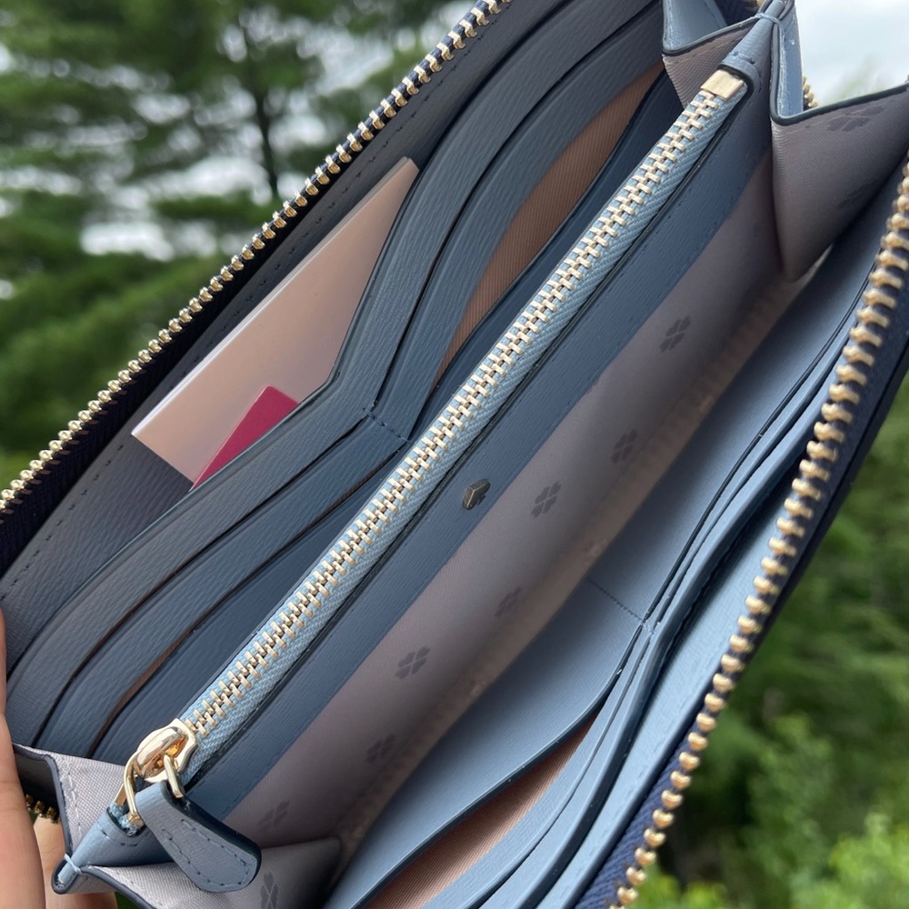 Kate Spade spencer metallic continental wallet - Picture 3 of 11